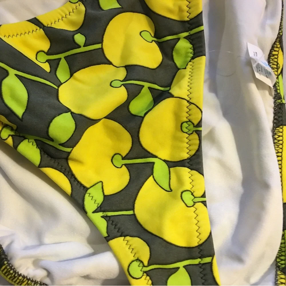 NWT yellow apple J Crew bikini bottoms szL - Picture 4 of 8